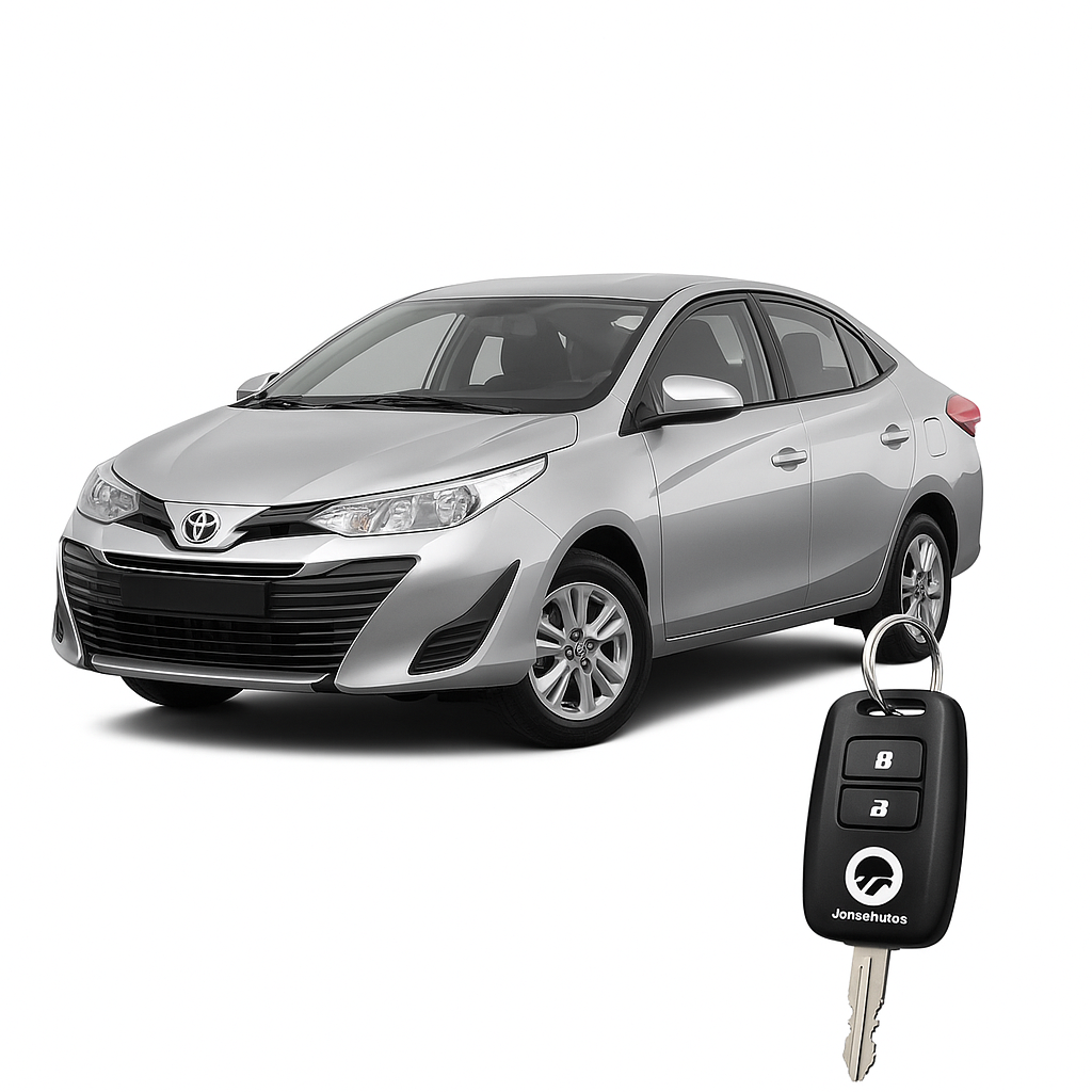 Toyota car with Jonas Autos key fob